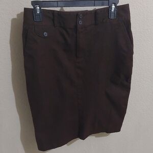Ralph Lauren Brown Pencil Skirt